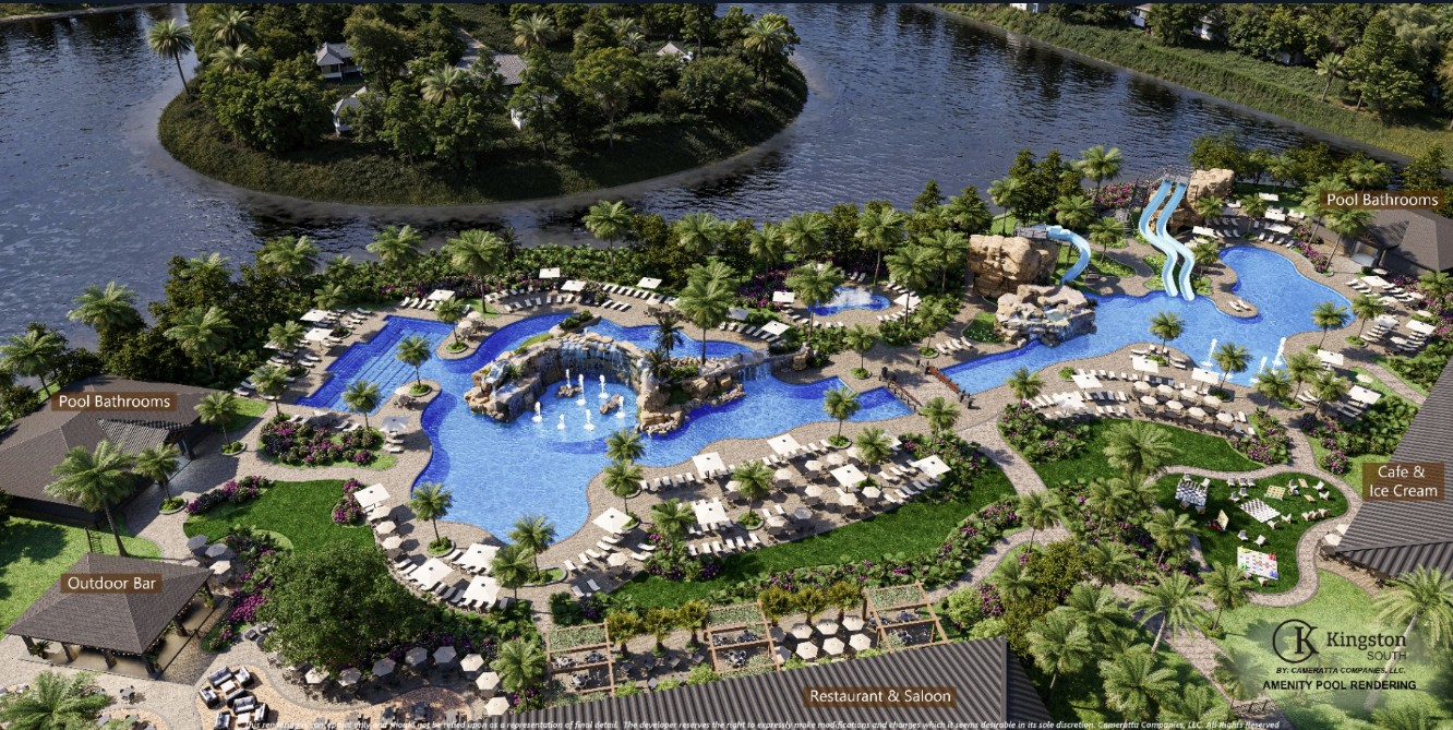 Tropical Oasis Pool concept for Kingston South